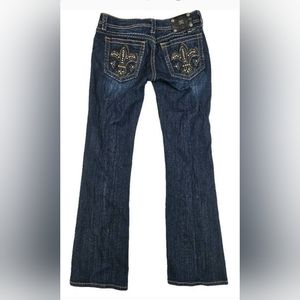 Miss Me Bootcut Tall Fleur-de-lis Jeans 30